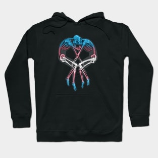 Transgender Flag Skeleton Love Hoodie